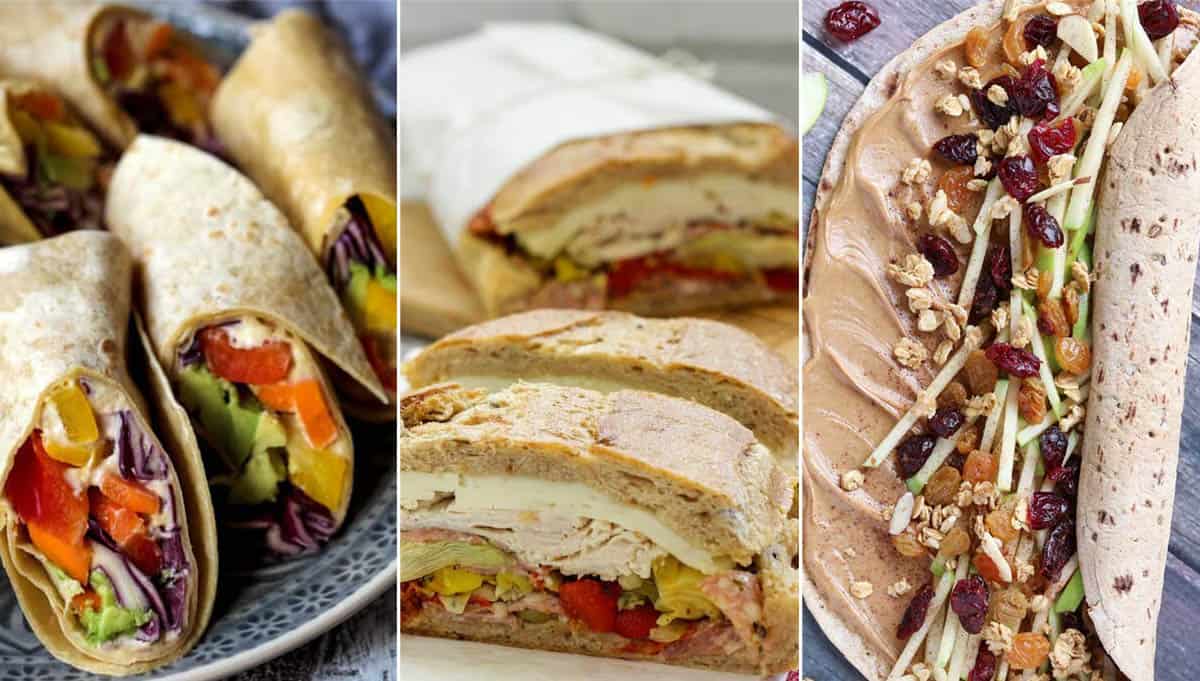 3 Camping Sandwiches and Wraps