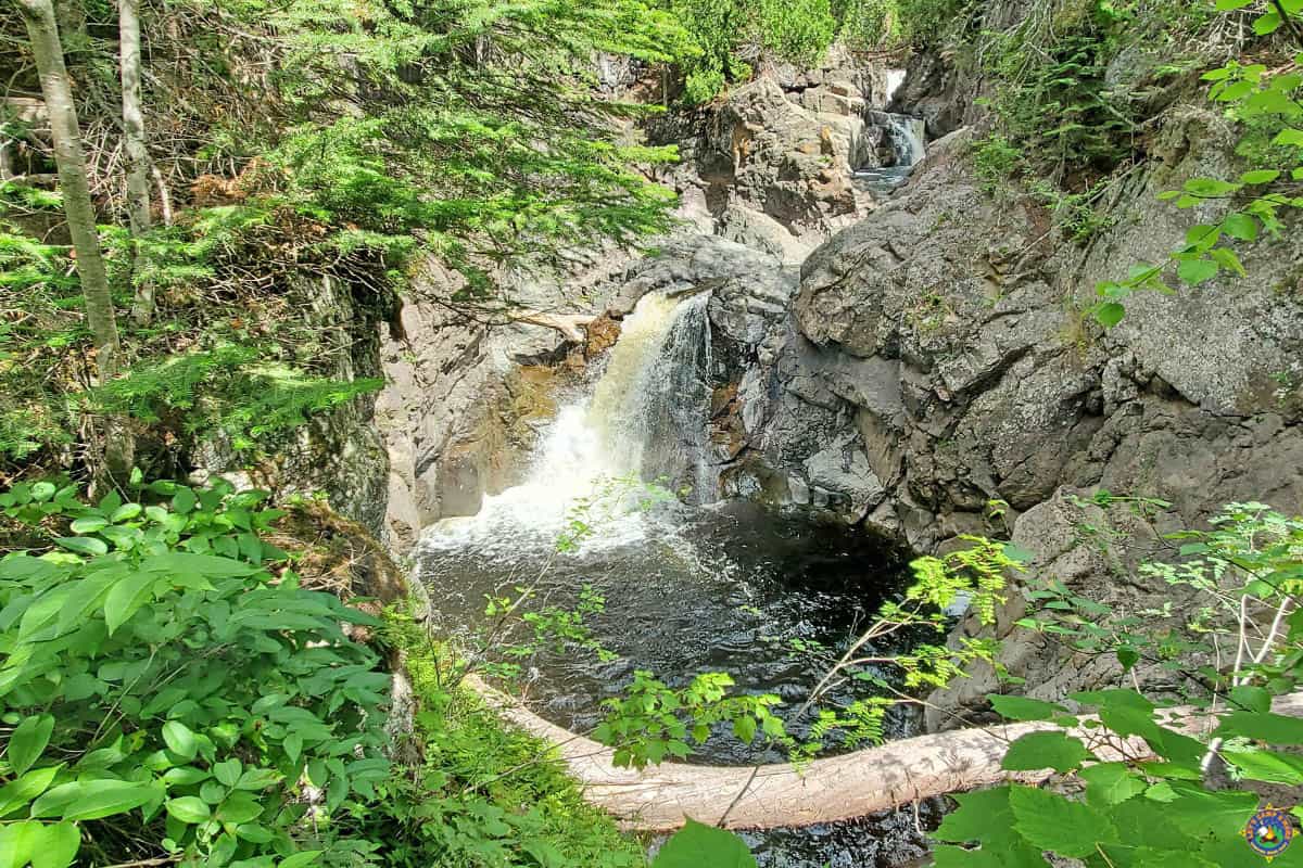 Cascading Waterfall on the Cascade River in Minnesota