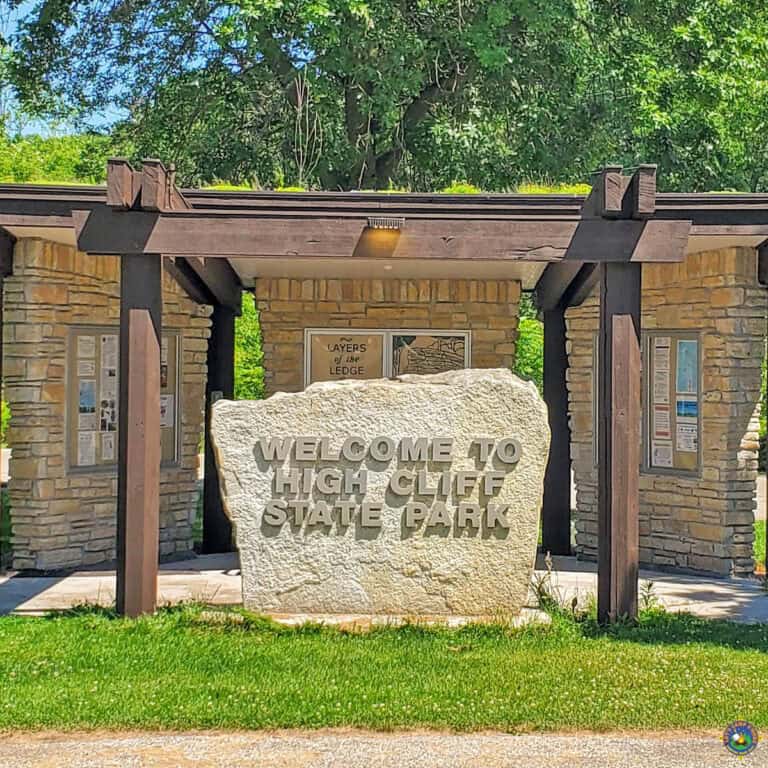 High Cliff State Park Sign