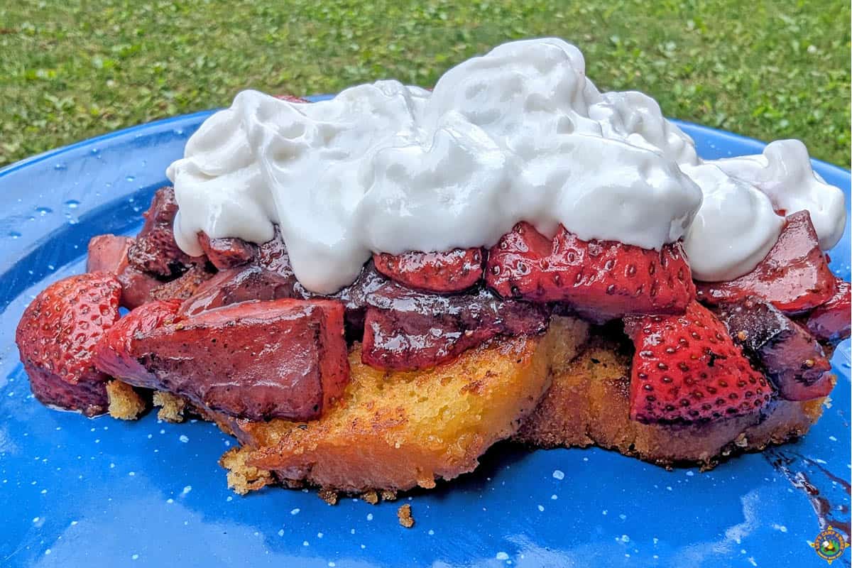 Blackstone Strawberry Shortcake Camping Recipe