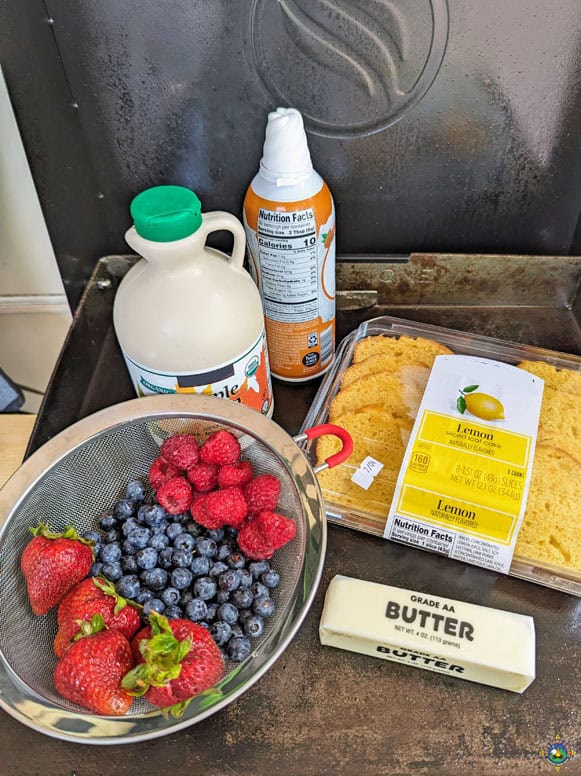 Grilled Lemon Pound Cake with Berries Ingredients