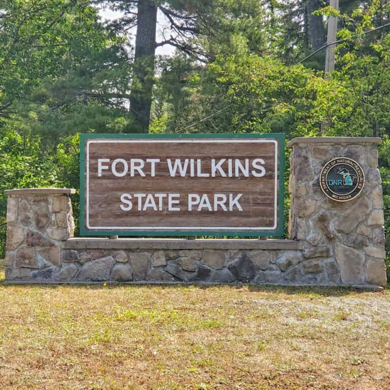 Ft Wilkins State Park Sign