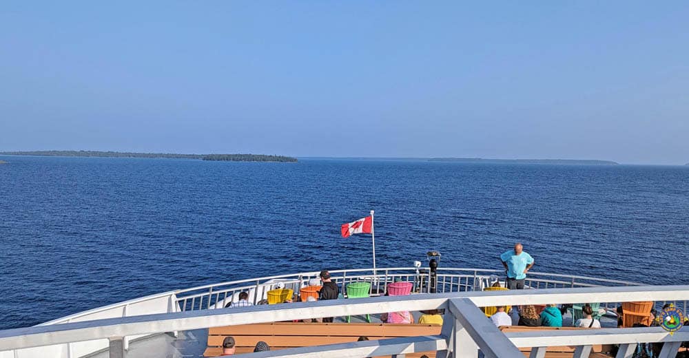 view from the Chi-Cheemaun crossing Lake Huron