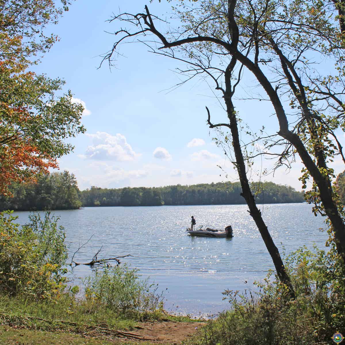 fisherman on Dawson Lake at Moraine View SRA