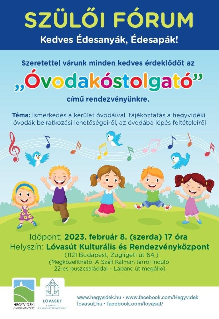 Óvodakóstolgató – szülői fórum