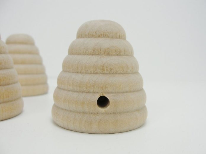wooden beehive