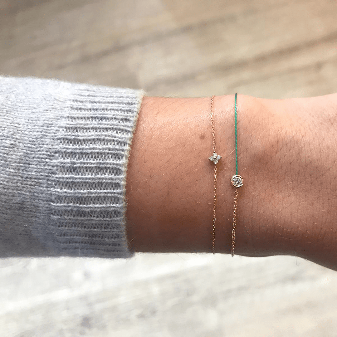 Redline jewelry worn on wrist.