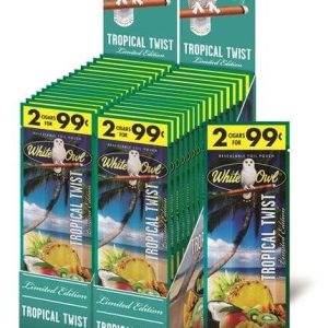 WHITE OWL CIGARELLO TROPICAL TWIST 2/119 30CT