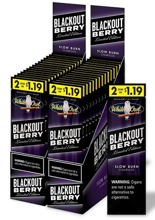 WHITE OWL CIGARELLO BLACKOUT BERRY 2/1.19C 30CT