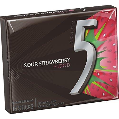 5 GUM STRAWBERRY FLOOD 10CT