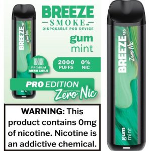 0 NIC BREEZE PRO 2000 SPEARMINT 10CT