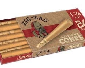 ZIG ZAG PAPER CONES UNBLEACHED 6PK