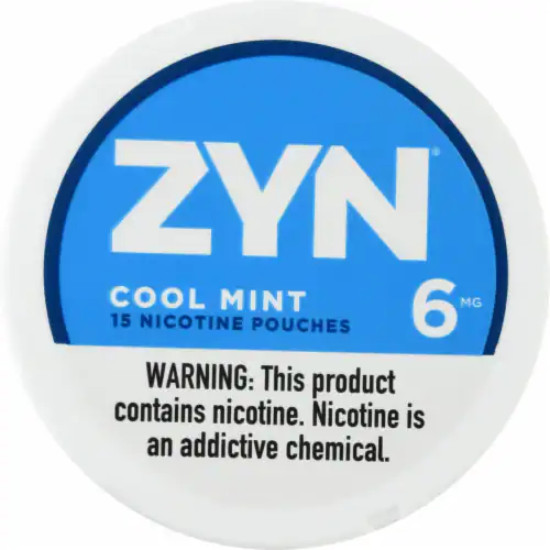 ZYN NIC POUCHES 6MG COOL MINT