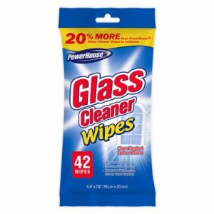 POWERHOUSE GLASS CLEANING WIPES TX