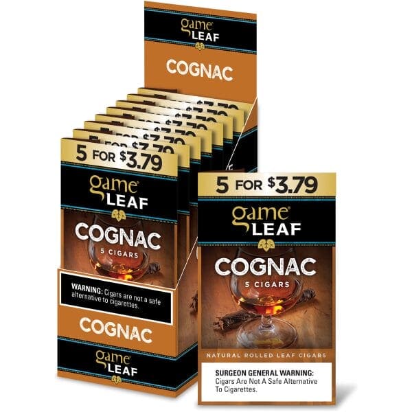 GAME LEAF 5PK COGNAC 3.79
