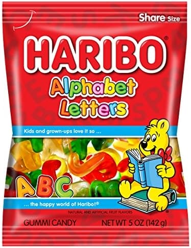 PEG HARIBO ALPHABET NEW