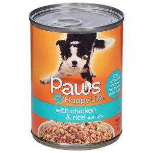 PAWS DOG FOOD CANS 12CT TX
