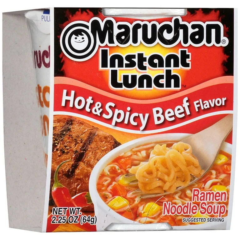 RAMEN CUP SPICY BEEF  12CT