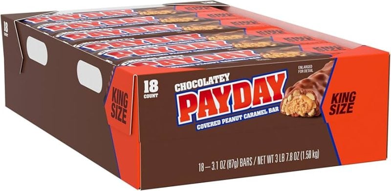KING SIZE PAYDAY CHOCOLATEY 18CT