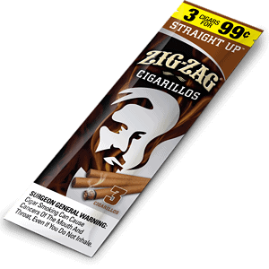 ZIG ZAG CIGARELLO STRAIGHT UP 3/99 15CT