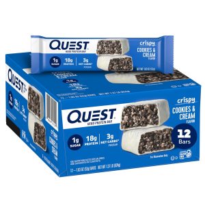 QUESTBAR CRISPY COOKIES AND CREME