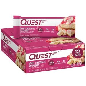 QUESTBAR WHITE CHOC RAS