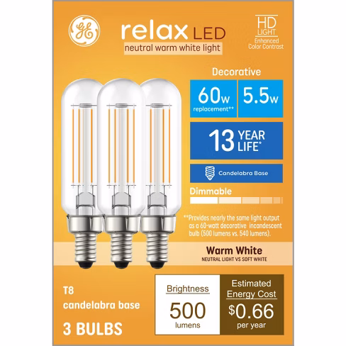 LIGHT BULBS 60W 3CT TX