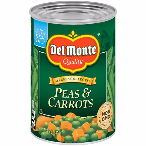 DEL MONTE PEAS AND CARROTS