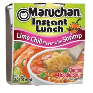 RAMEN CUP LIME W SHRIMP 12CT