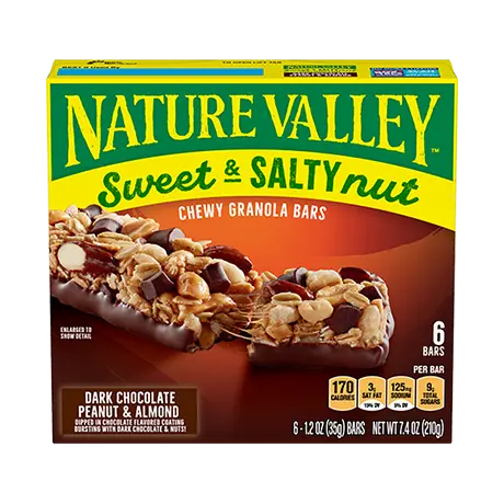 NATURE VALLEY DARK CHOC PEANUTALMOND NEW 16CT