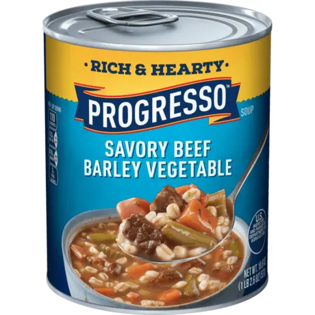 PROGRESSO RICH AND HEARTY BEEF BARLEY 19OZ CAN