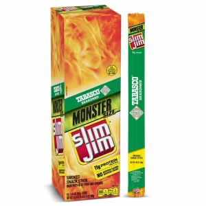 SLIM JIM MONSTER TOBASCO 18CT