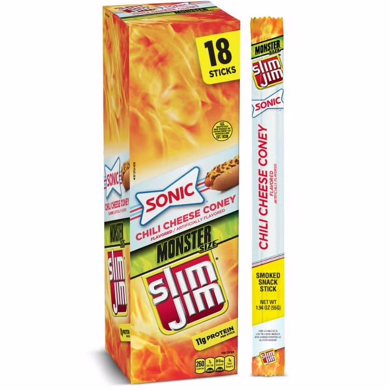 SLIM JIM MONSTER  CHILI CHEESE 18CT