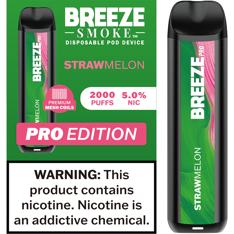 BREEZE PRO 2000 STRAW MELON 10CT