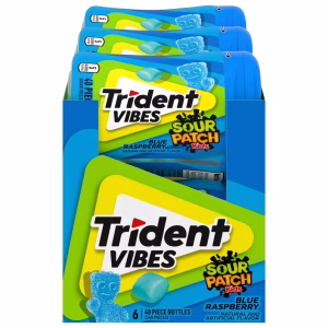 TRIDENT VIBES BOTTLES BLUE RAS 6CT