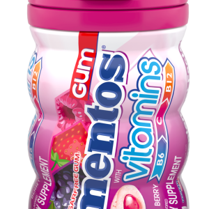 MENTOS GUM 6CT VITAMINS BERRY NEW