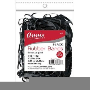 RUBBER BAND BLACK 12CT