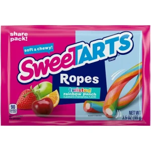 KING SIZE SWEETARTS ROPES TWISTED RAINBOW 12CT