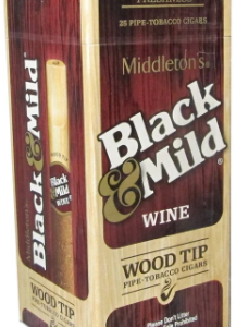 BLACK AND MILD SINGLES WOOD WINE 25CT