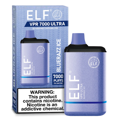 ELF BAR VAPE BLUERAZZ ICE 7K 10CT