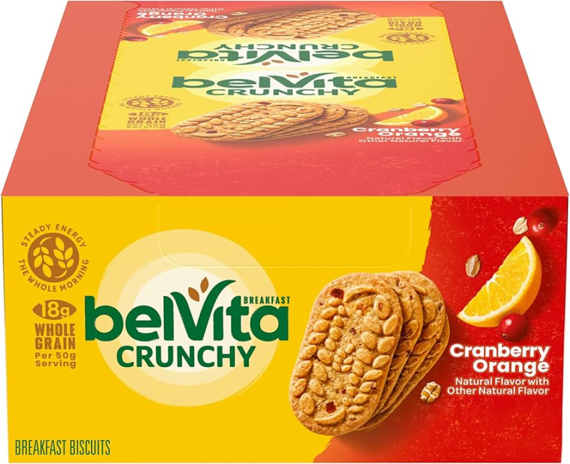 BELVITA BKFST BAR CRAN ORANGE 8CT
