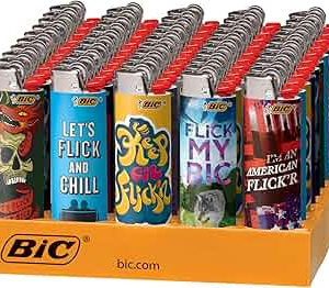 BIC LIGHTER FLICK MY BIC 50CT