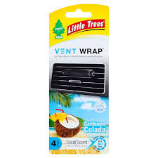 AIR FRESHNER VENT WRAP CARRIBEAN 4CT