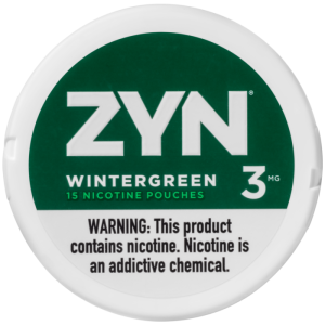 ZYN NIC POUCHES 3MG WINTERGREEN