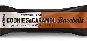 BAREBELLS PROTEIN BAR CARAMEL AND COOKIES 12CT