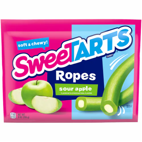 KING SIZE SWEETARTS ROPES SOUR APPLE 12CT NEW