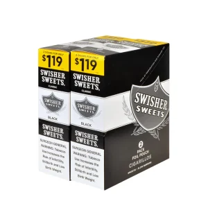SWISHER BLACK 1.19 2PK  30CT