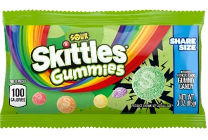 KING SIZE SKITTLES GUMMIES SOUR 15CT NEW