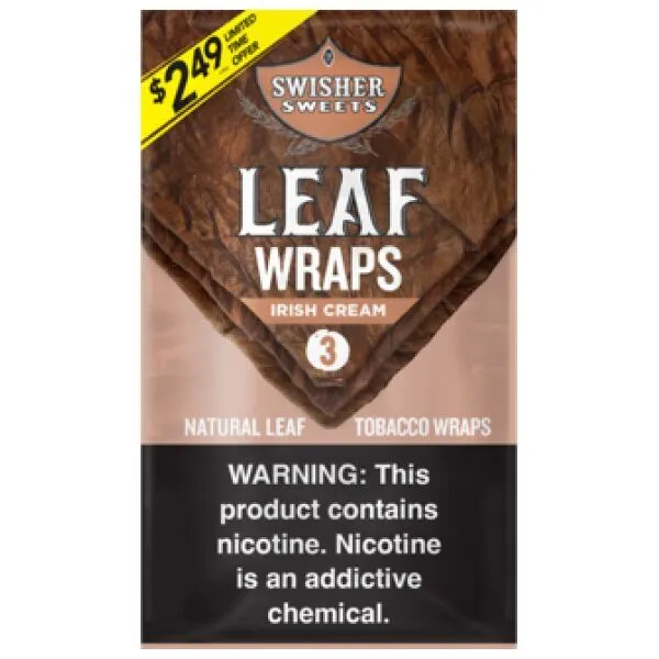 SWISHER WRAP IRISH  2.49 10CT