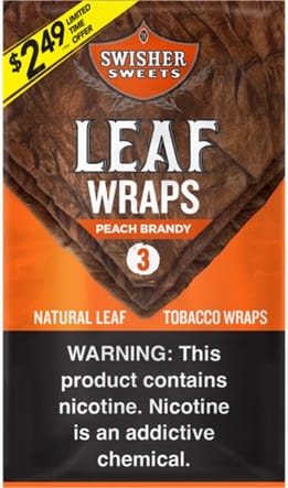 SWISHER WRAP PEACH  2.49 10CT